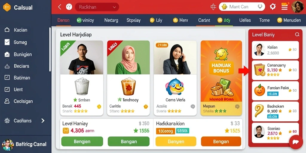 Tampilan antarmuka yang menarik dan user-friendly.