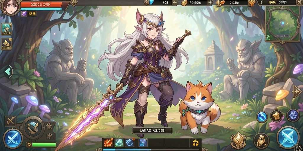 Tampilan awal game yang menarik dan ramah pengguna.