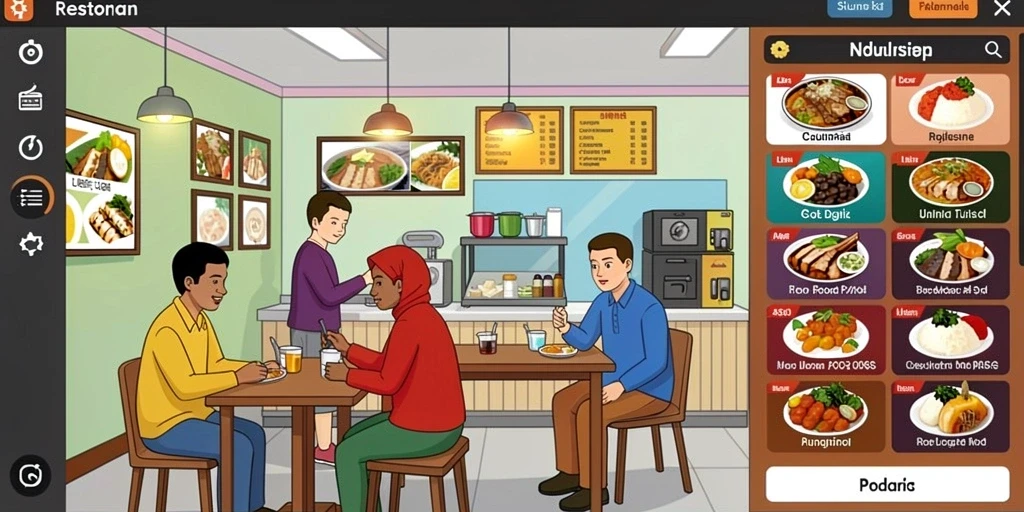 Tampilan awal game yang menarik dan intuitif.