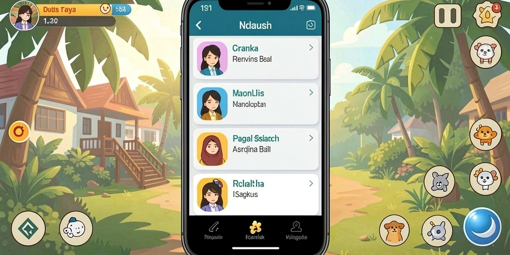 Tampilan permainan slot yang memukau dan berwarna.