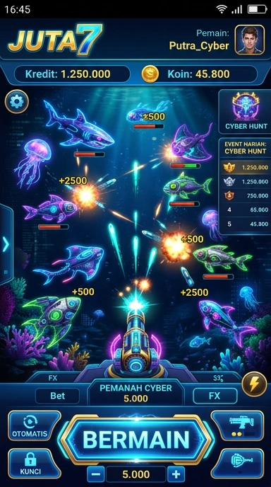 Galeri pratinjau visual juta7 build APK resmi terbaru